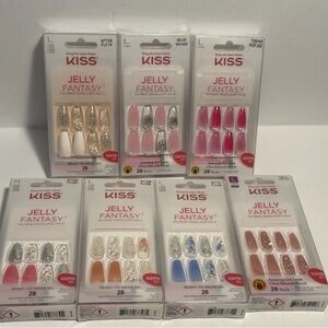2- sets of KISS NAILS Jelly Fantasy Translucent Nails - YOU CHOOSE